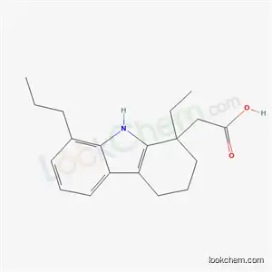 Molecular Structure of 58711-52-7 ((1-ethyl-8-propyl-2,3,4,9-tetrahydro-1H-carbazol-1-yl)acetic acid)