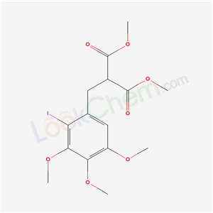 dimethyl 2-[(2-iodo-3,4,5-trimethoxy-phenyl)methyl]propanedioate cas  64490-59-1