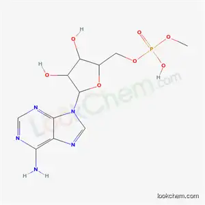 Molecular Structure of 54621-33-9 (9-{5-O-[hydroxy(methoxy)phosphoryl]pentofuranosyl}-9H-purin-6-amine)