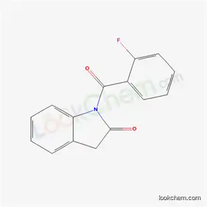 Molecular Structure of 68770-72-9 (1-(2-fluorobenzoyl)-1,3-dihydro-2H-indol-2-one)