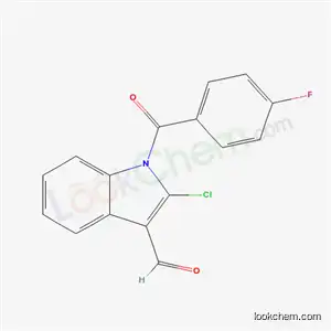Molecular Structure of 68770-77-4 (2-chloro-1-(4-fluorobenzoyl)-1H-indole-3-carbaldehyde)
