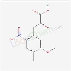 Benzenepropanoic acid, 5-methoxy-4-methyl-2-nitro-a-oxo-