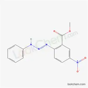 Molecular Structure of 60042-01-5 (methyl 5-nitro-2-[(1E)-3-phenyltriaz-1-en-1-yl]benzoate)