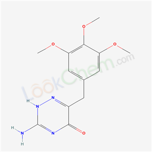 3-amino-6-[(3,4,5-trimethoxyphenyl)methyl]-2H-1,2,4-triazin-5-one cas  61404-59-9