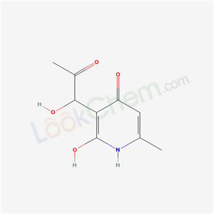 2-hydroxy-3-(1-hydroxy-2-oxo-propyl)-6-methyl-1H-pyridin-4-one cas  51424-07-8