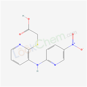 2-[3-[(5-nitropyridin-2-yl)amino]pyridin-2-yl]sulfanylacetic acid cas  60780-94-1