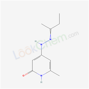 4-(2-butan-2-ylidenehydrazinyl)-6-methyl-1H-pyridin-2-one cas  61191-21-7