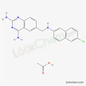 6-{[(6-chloronaphthalen-2-yl)amino]methyl}quinazoline-2,4-diamine acetate (1:1)