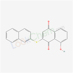 8-hydroxy-2-naphthalen-2-ylsulfanyl-naphthalene-1,4-dione cas  67304-50-1