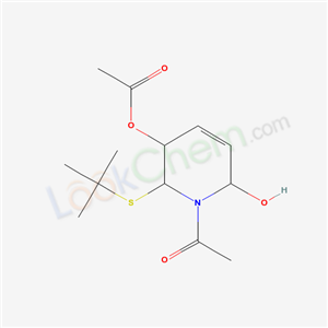 (1-acetyl-6-hydroxy-2-tert-butylsulfanyl-3,6-dihydro-2H-pyridin-3-yl) acetate cas  68764-30-7