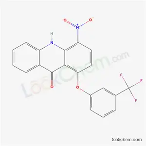 Molecular Structure of 61290-21-9 (4-nitro-1-[3-(trifluoromethyl)phenoxy]acridin-9(10H)-one)