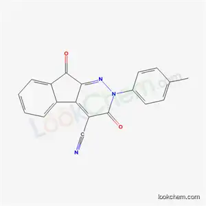Molecular Structure of 62681-23-6 (2-(4-Methylphenyl)-3,9-dioxo-3,9-dihydro-2H-indeno[2,1-c]pyridazine-4-carbonitrile)