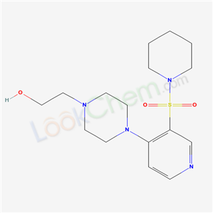 2-[4-[3-(1-piperidylsulfonyl)pyridin-4-yl]piperazin-1-yl]ethanol cas  57725-35-6