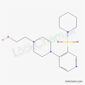 Molecular Structure of 57725-35-6 (2-[4-[3-(1-piperidylsulfonyl)pyridin-4-yl]piperazin-1-yl]ethanol)