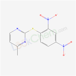 2-(2,4-Dinitrophenyl)sulfanyl-4-methyl-pyrimidine cas  71160-32-2