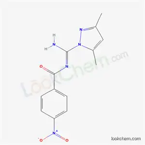 Molecular Structure of 51883-92-2 (N-[(E)-amino(3,5-dimethyl-1H-pyrazol-1-yl)methylidene]-4-nitrobenzamide)