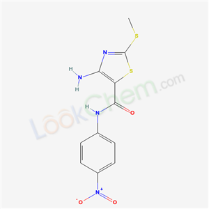 4-amino-2-methylsulfanyl-N-(4-nitrophenyl)-1,3-thiazole-5-carboxamide cas  63238-00-6