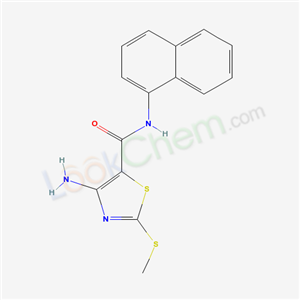 4-amino-2-methylsulfanyl-N-naphthalen-1-yl-1,3-thiazole-5-carboxamide cas  63238-03-9