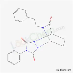 Molecular Structure of 60532-36-7 (2-phenyl-11-(2-phenylethyl)tetrahydro-1H-5,8-(epiminomethano)[1,2,4]triazolo[1,2-a]pyridazine-1,3,10(2H)-trione)