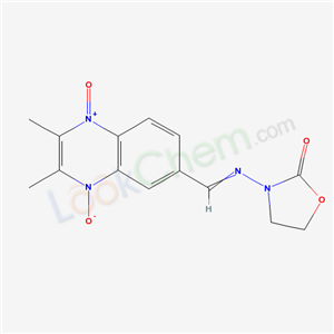 3-[(2,3-dimethyl-4-oxido-1-oxo-quinoxalin-6-yl)methylideneamino]oxazolidin-2-one