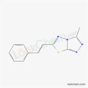 3-Methyl-6-(2-phenylvinyl)(1,2,4)triazolo(3,4-b)(1,3,4)thiadiazole