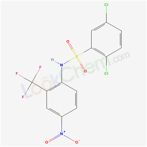 2,5-dichloro-N-[4-nitro-2-(trifluoromethyl)phenyl]benzenesulfonamide cas  61072-96-6