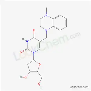 Molecular Structure of 70945-75-4 (1-(2-deoxypentofuranosyl)-5-[(4-methyl-3,4-dihydroquinoxalin-1(2H)-yl)methyl]pyrimidine-2,4(1H,3H)-dione)