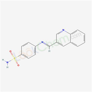 4-(quinolin-3-ylmethylideneamino)benzenesulfonamide cas  62294-72-8