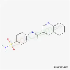 Molecular Structure of 62294-72-8 (4-{[(E)-quinolin-3-ylmethylidene]amino}benzenesulfonamide)