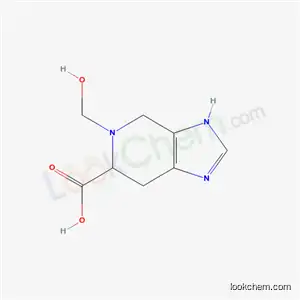 Molecular Structure of 59969-90-3 (5-(hydroxymethyl)-4,5,6,7-tetrahydro-3H-imidazo[4,5-c]pyridine-6-carboxylic acid)