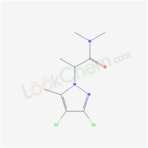 2-(3,4-dichloro-5-methyl-pyrazol-1-yl)-N,N-dimethyl-propanamide cas  63057-23-8