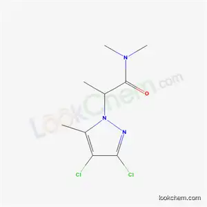 Molecular Structure of 63057-23-8 (2-(3,4-dichloro-5-methyl-1H-pyrazol-1-yl)-N,N-dimethylpropanamide)