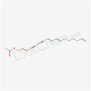heptadeca-2,8,10,16-tetraen-4,6-diynyl acetate cas  5059-56-3