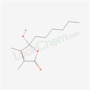 5-hexyl-5-hydroxy-3,4-dimethyl-furan-2-one