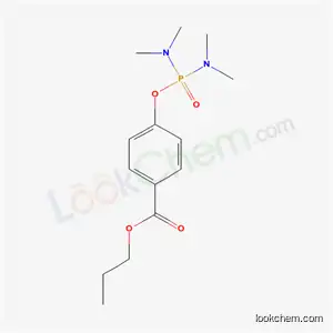 Molecular Structure of 56185-05-8 (propyl 4-{[bis(dimethylamino)phosphoryl]oxy}benzoate)