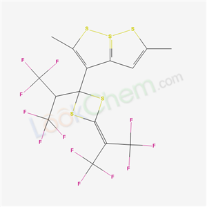 6-[2-(1,1,1,3,3,3-hexafluoropropan-2-yl)-4-(1,1,1,3,3,3-hexafluoropropan-2-ylidene)-1,3-dithietan-2-yl]-3,7-dimethyl-1$l^66172-14-3,2,8-trithiabicyclo[3.3.0]octa-3,6,9-triene cas  66172-14-3