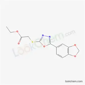 ethyl {[5-(1,3-benzodioxol-5-yl)-1,3,4-oxadiazol-2-yl]sulfanyl}acetate