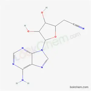 Molecular Structure of 59696-82-1 ([5-(6-amino-9H-purin-9-yl)-3,4-dihydroxytetrahydrofuran-2-yl]acetonitrile (non-preferred name))