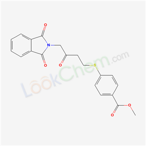 methyl 4-[4-(1,3-dioxoisoindol-2-yl)-3-oxo-butyl]sulfanylbenzoate cas  67425-98-3