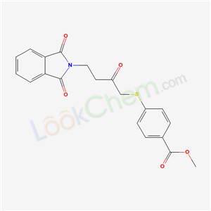 methyl 4-[4-(1,3-dioxoisoindol-2-yl)-2-oxo-butyl]sulfanylbenzoate cas  67426-00-0