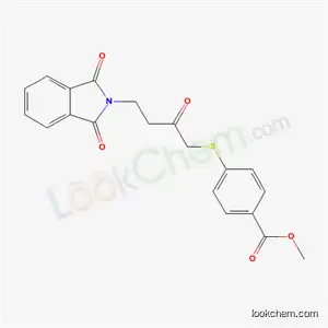 Molecular Structure of 67426-00-0 (methyl 4-{[4-(1,3-dioxo-1,3-dihydro-2H-isoindol-2-yl)-2-oxobutyl]sulfanyl}benzoate)