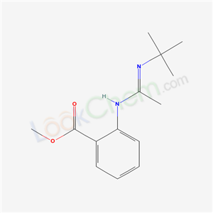 methyl 2-[(C-methyl-N-tert-butyl-carbonimidoyl)amino]benzoate cas  42717-46-4