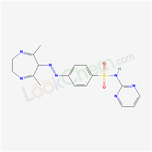 4-[(5,7-dimethyl-3,6-dihydro-2H-1,4-diazepin-6-yl)diazenyl]-N-pyrimidin-2-yl-benzenesulfonamide cas  69147-37-1