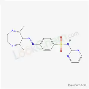Molecular Structure of 69147-37-1 (4-[(E)-(5,7-dimethyl-3,6-dihydro-2H-1,4-diazepin-6-yl)diazenyl]-N-(pyrimidin-2-yl)benzenesulfonamide)