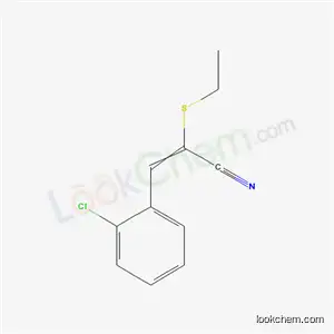 Molecular Structure of 70360-26-8 (3-(2-chlorophenyl)-2-(ethylsulfanyl)prop-2-enenitrile)