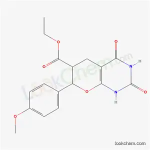 ethyl 7-(4-methoxyphenyl)-2,4-dioxo-1,3,4,5,6,7-hexahydro-2H-pyrano[2,3-d]pyrimidine-6-carboxylate