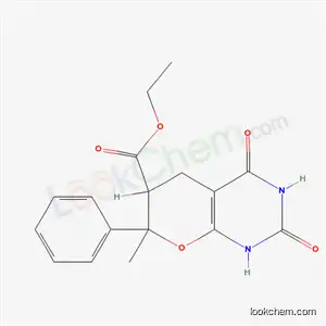 ethyl 7-methyl-2,4-dioxo-7-phenyl-1,3,4,5,6,7-hexahydro-2H-pyrano[2,3-d]pyrimidine-6-carboxylate