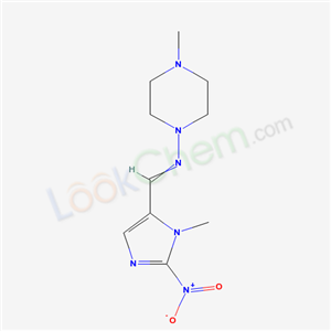 1-(3-methyl-2-nitro-imidazol-4-yl)-N-(4-methylpiperazin-1-yl)methanimine cas  40698-20-2