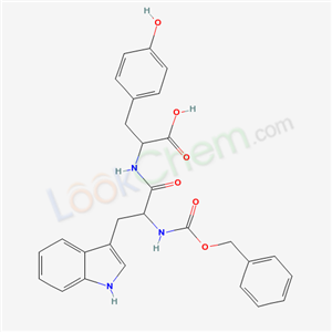 3-(4-hydroxyphenyl)-2-[[3-(1H-indol-3-yl)-2-phenylmethoxycarbonylamino-propanoyl]amino]propanoic acid cas  20762-34-9
