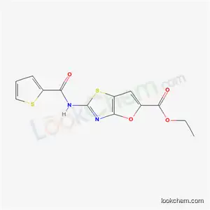Molecular Structure of 68967-51-1 (ethyl 2-[(thiophen-2-ylcarbonyl)amino]furo[2,3-d][1,3]thiazole-5-carboxylate)
